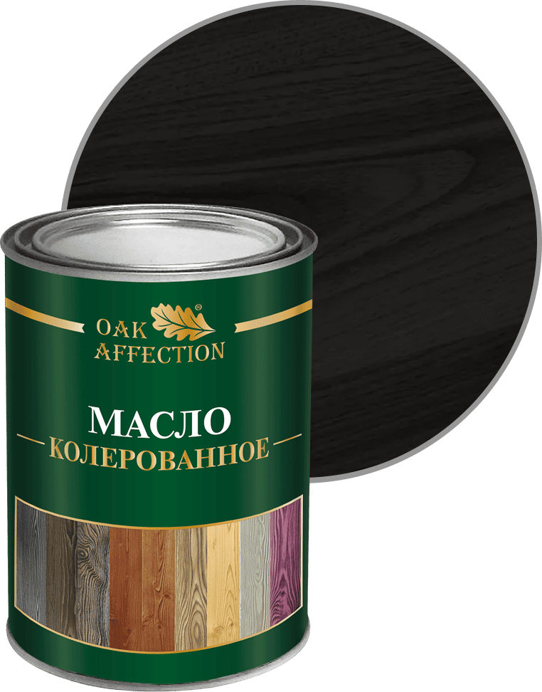 Колерованное масло черного цвета oakaffection, 1000 мл