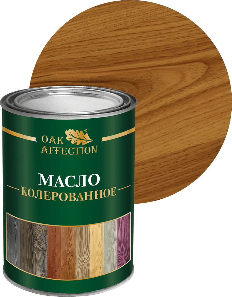 Колерованное масло цвета тик, 1000 мл