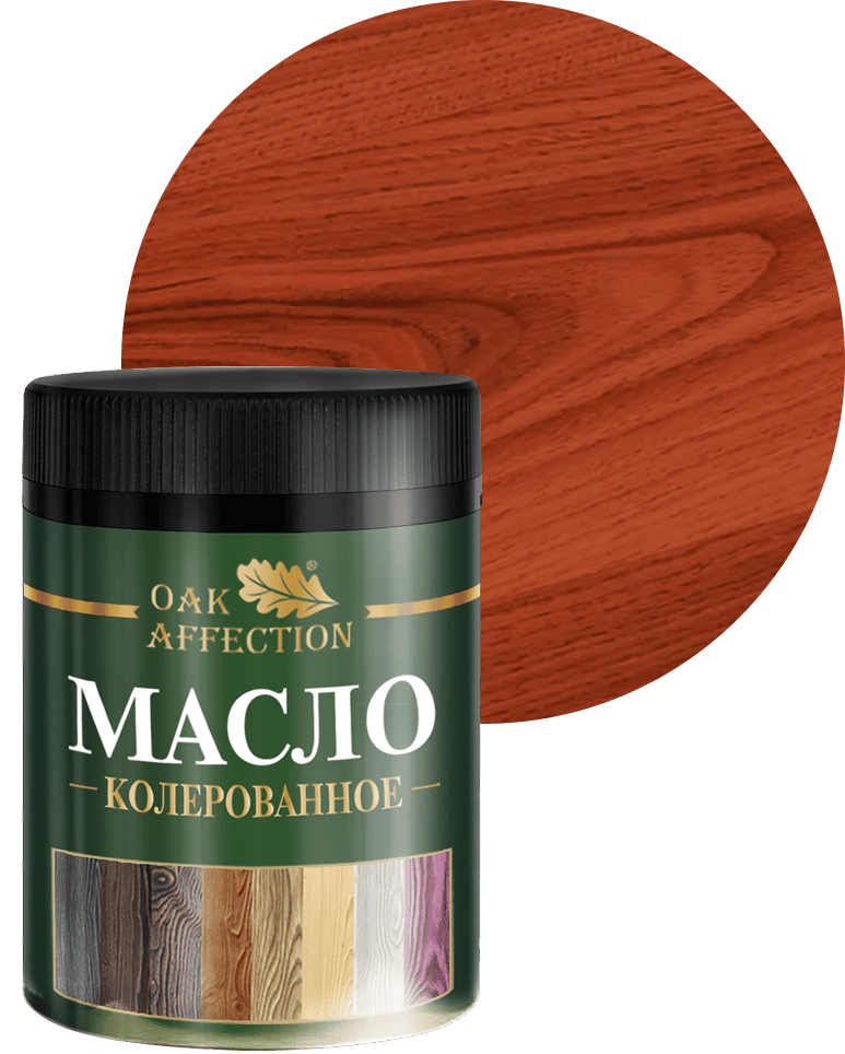 Колерованное масло цвета терракот для дерева oakaffection 200 мл
